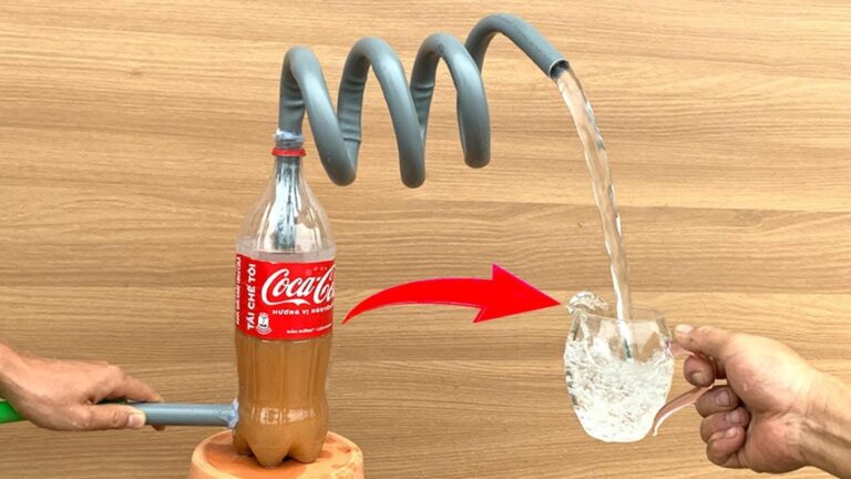 Questo semplice gesto trasforma bottiglie di plastica in un filtraggio dell’acqua…