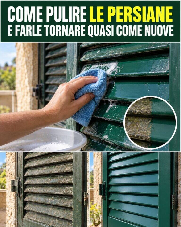 Come pulire le persiane e farle tornare quasi come nuove