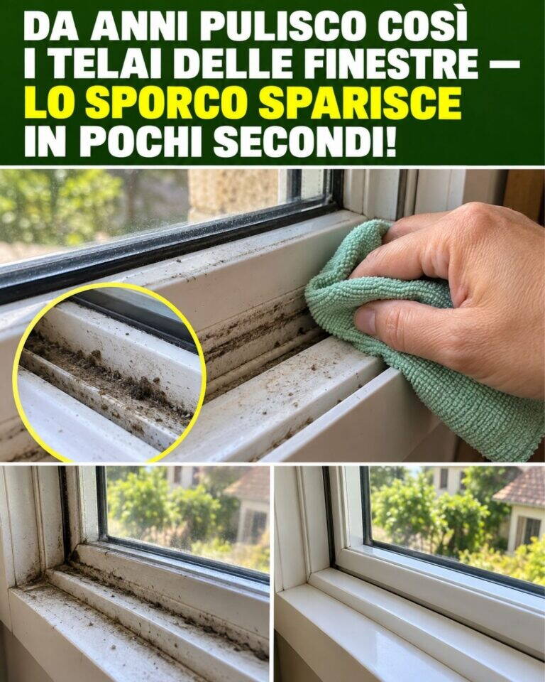 Da anni pulisco così i telai delle finestre — lo sporco sparisce in pochi secondi!