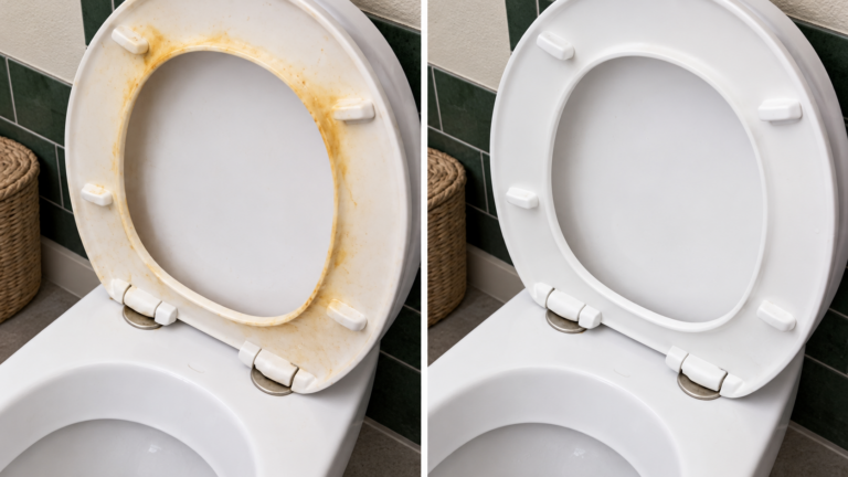 Dal giallo al bianco: il trucco senza candeggina per il sedile del WC