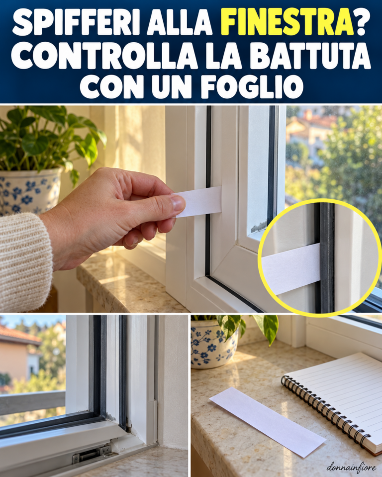 Spifferi alla finestra: controlla la battuta con un foglio prima di scegliere la guarnizione